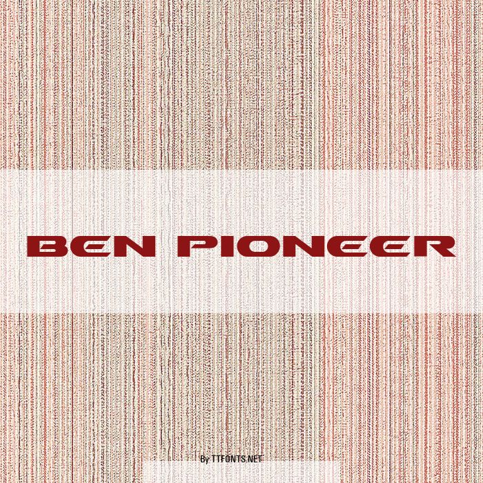 Ben Pioneer example